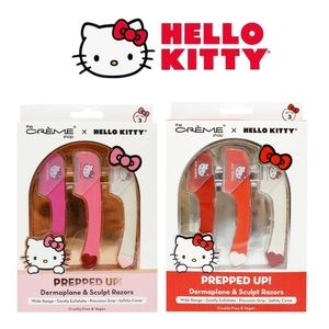 NEW The Crème Shop x Hello Kitty Dermaplane & Sculpt Razors 2 Pack Set Of 3